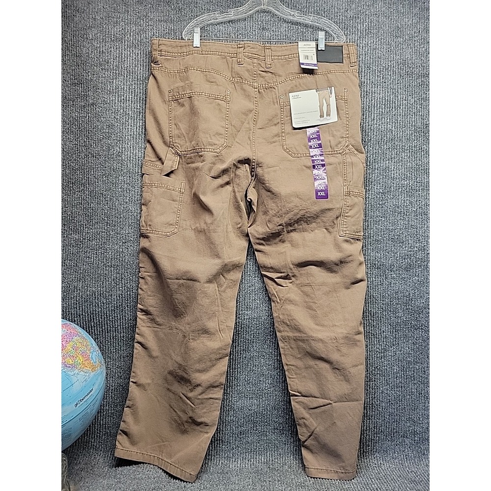 Nwt Mens Carpenter Brown Pants Aeropostle XXL Measurement 42x30 - Picture 2 of 7